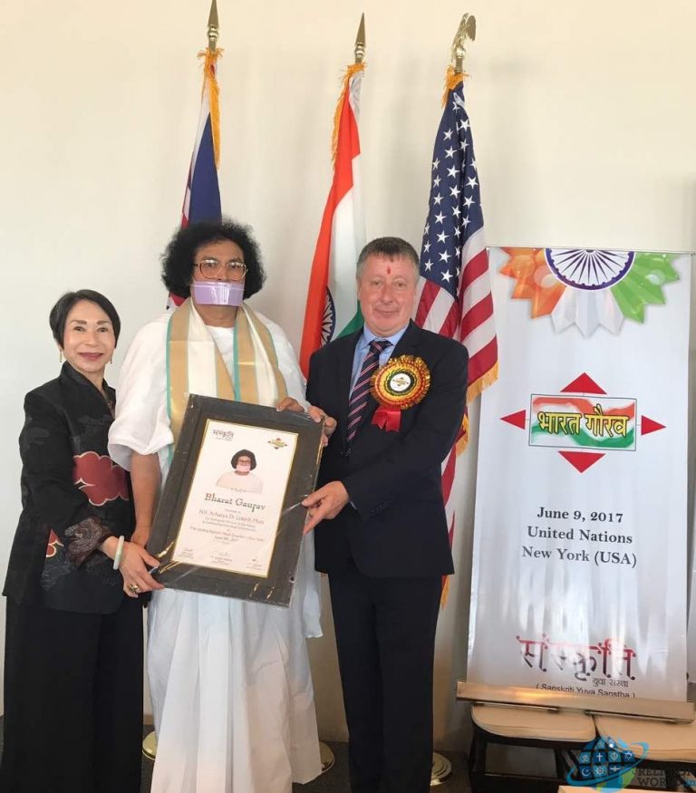 Bharat Gaurav Award to Saints in UN
