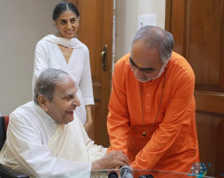 The meeting of two Spiritual Leaders