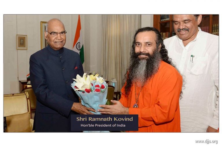 DJJS Represents Spiritual Vision to The Honourable President of India