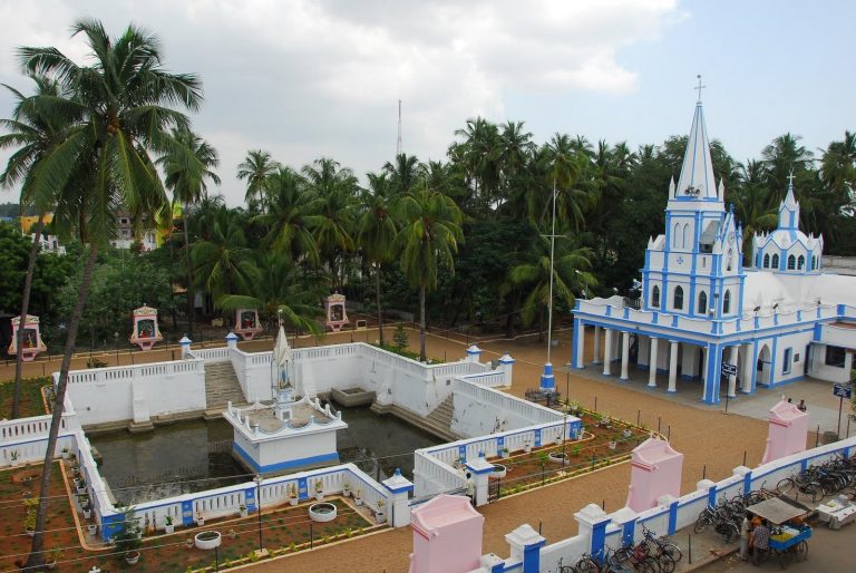 The nine – day Festival begins at Our Lady of Lourdes in Villianur