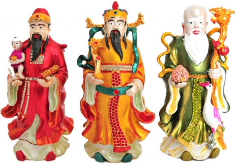 फुक लुक साउ : फेंगशुई गॉड ऑफ़ वेल्थ (फेंगशुई धन के देवता)