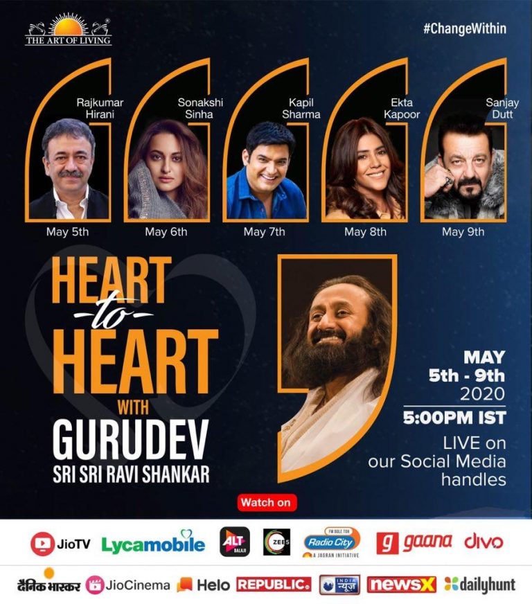 Film Fraternity’s Spiritual Tryst with The Master Sri Sri Ravishankar