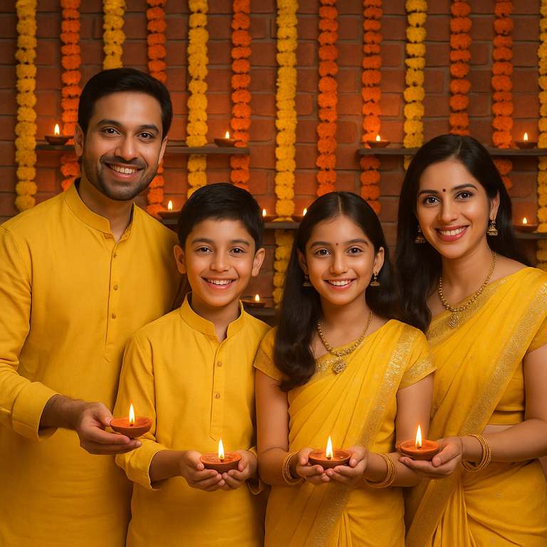 दीपावली पर कौन-से रंग के कपड़े पहनना शुभ माना गया है?