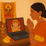 How Digital Rituals and Virtual Darshans Are Reshaping Hindu Practice