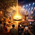 मंदिर से मंच तक: क्या कथा वाचन का स्वरूप बदल गया है?