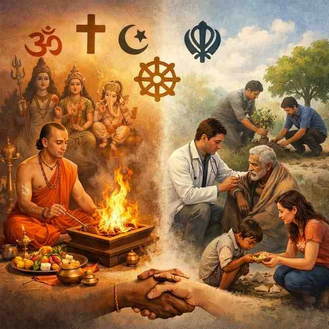क्या धर्म सिर्फ पूजा-पाठ तक सीमित है?